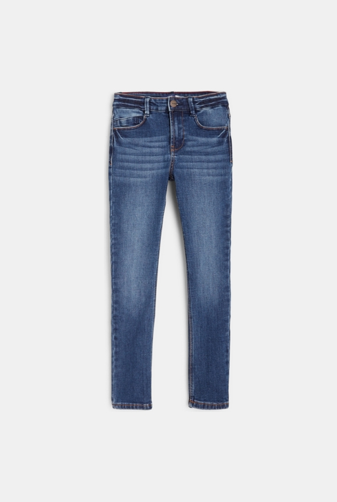 Jean skinny denim chaud stone bleu garçon 1