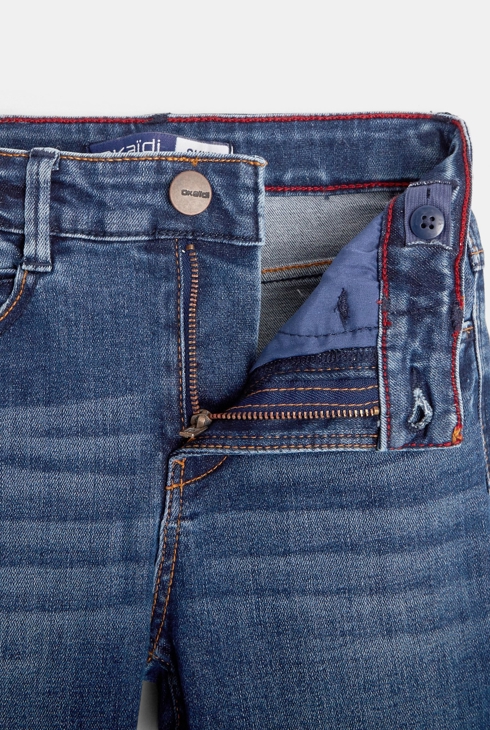 Jean skinny denim chaud stone bleu garçon 2