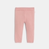 Legging tricot chiné rose bébé fille