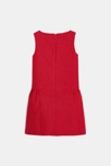 Vestido brillante con 3 agujeros rojo niña 2