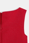 Vestido brillante con 3 agujeros rojo niña 3