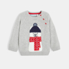 Pull laineux à patch noël