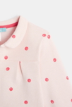 Veste molleton imprimé cerises rose bébé fille 2