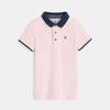 Polo piqué col couleur