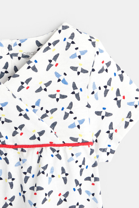 Majica s potiskom ptic dojenček deklica 2