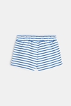 Short maille rayé bleu bébé fille 4