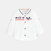 Chemise blanche à motif automobile