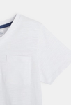 T-shirt tunisien uni blanc garçon 2