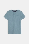 T-shirt tunisien uni bleu garçon