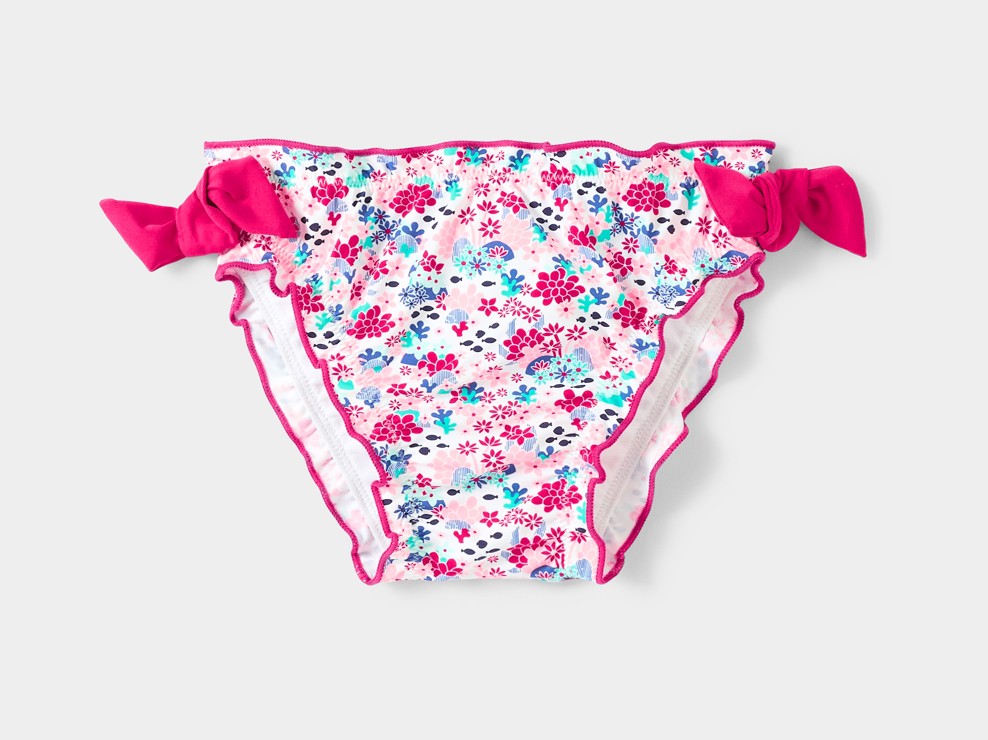 Culotte de bain imprimé fleuri bébé fille 1