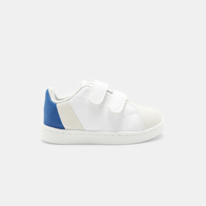 Tenis de tres tonos con velcro blanco bebé niño 1