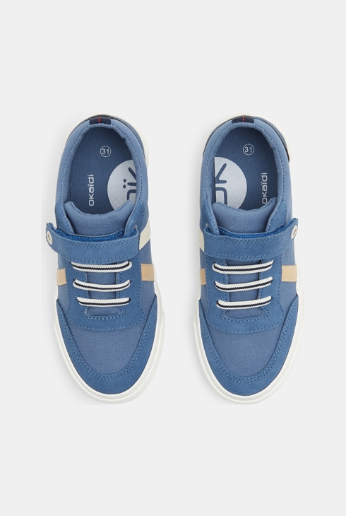 Turnschuhe aus Leinen für besondere Anlässe Blau Jungen 2