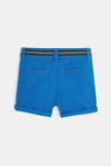 Short coton chino bleu bébé garçon 3