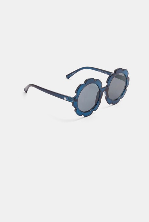Sonnenbrille Blumen Blau Mädchen 2