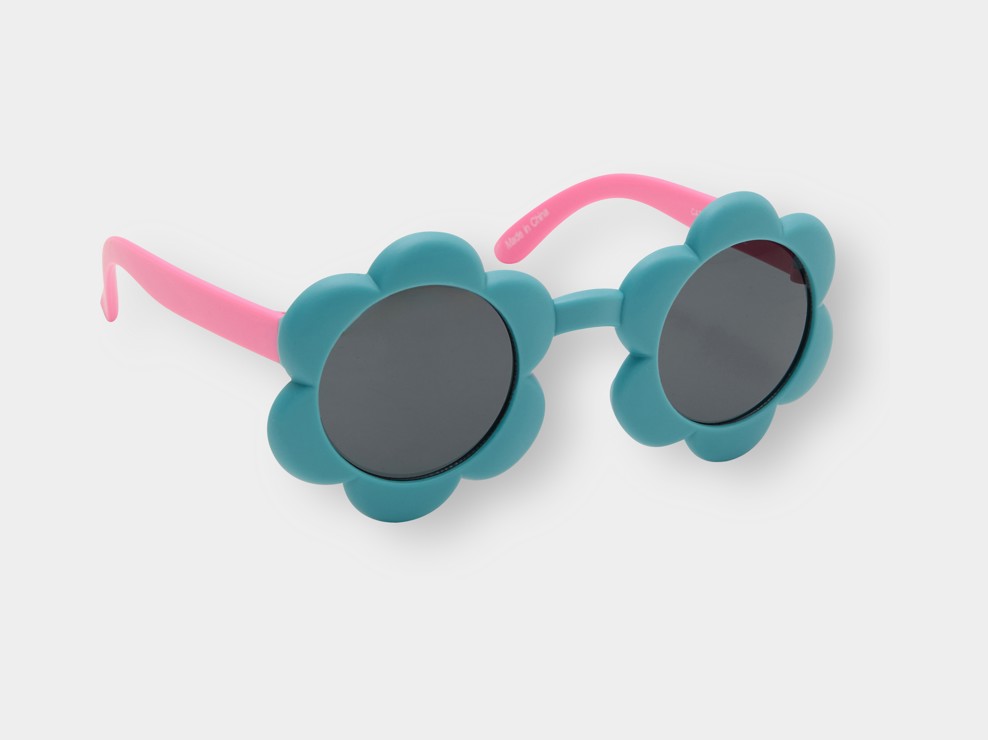 Lunettes de soleil marguerites bleues fille 1