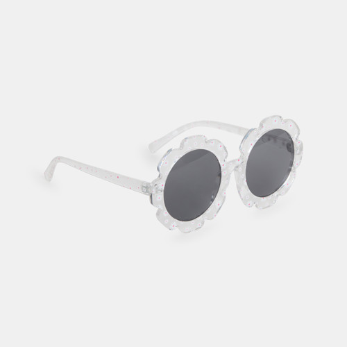 Lunettes De Soleil Fleurs Fille - Imprimé Blanc -  - OKAIDI