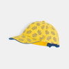 Casquette toile imprimé exotique jaune fille