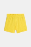 Short en jersey uni jaune fille 3