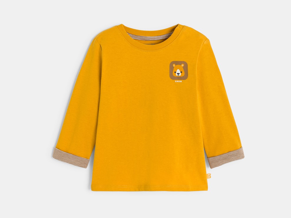 Camiseta animal amarillo bebé niño 1