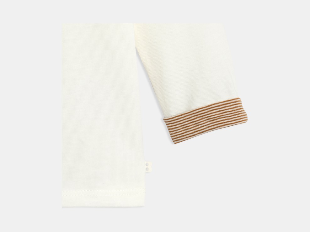 T-shirt éléphant blanc bébé garçon 1