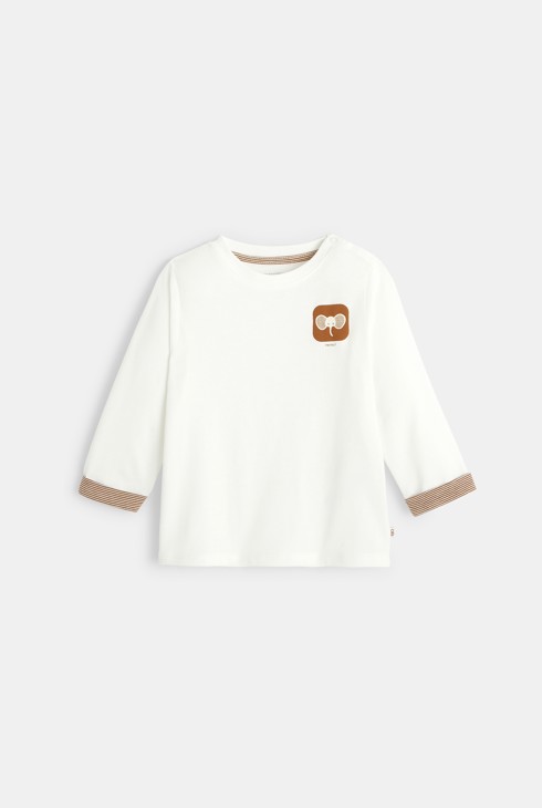 T-shirt elefante bianco bimbo 1
