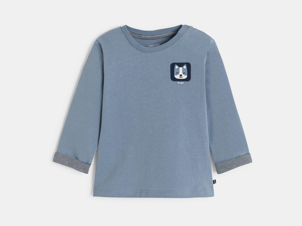 Blaues T-Shirt mit Tiermotiv Kleinkind Junge 2