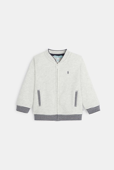 Soft zipped fleece letterman jacket Okaïdi & Obaïbi