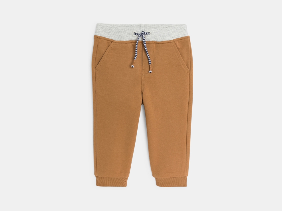 Pantalon jogging marron bébé garçon 1