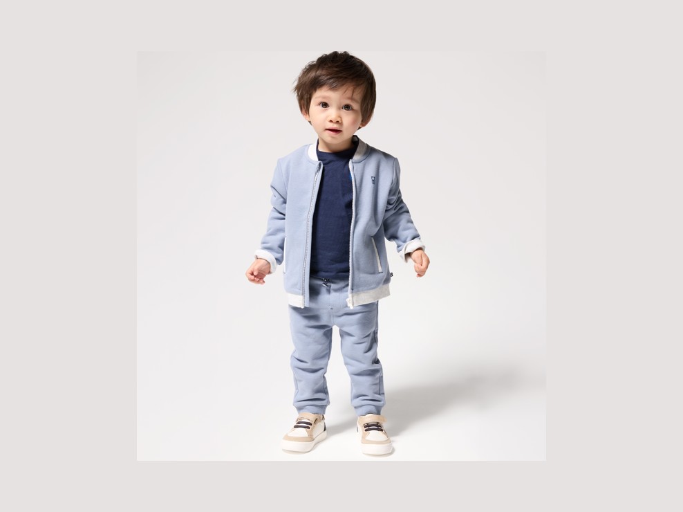 Pantalón de jogging azul bebé niño 1