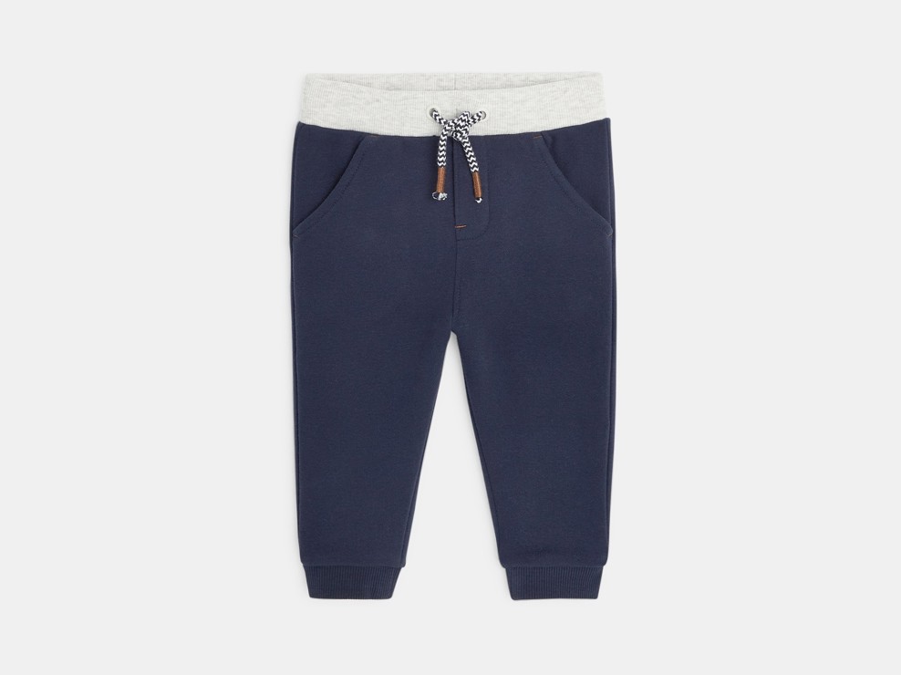 Pantalon jogging bleu bébé garçon 2