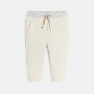 Pantalon jogging blanc bébé garçon 1