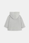 Manteau-pull tricot irisé fourré gris bébé fille 3