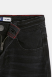 Vaqueros pitillo bistretch con efecto desgastado negro niño 2