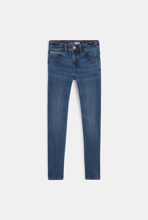 Izredno odporne modre kavbojke skinny modra deček 1