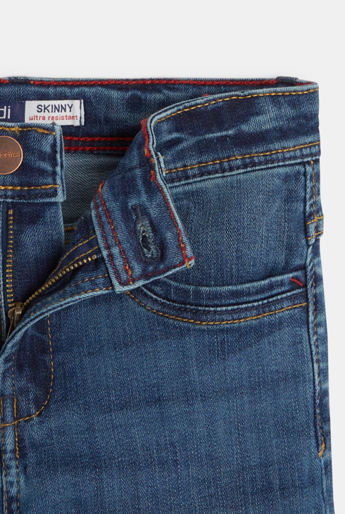 Izredno odporne modre kavbojke skinny modra deček 2