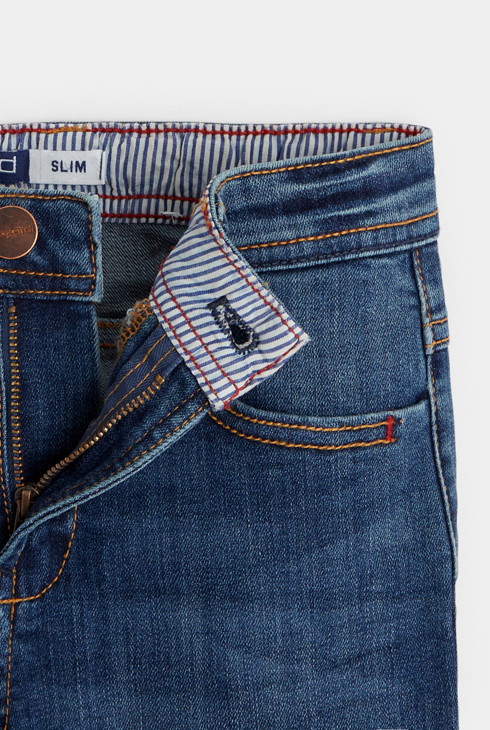 Jean slim ultra-résistant bleu garçon 2