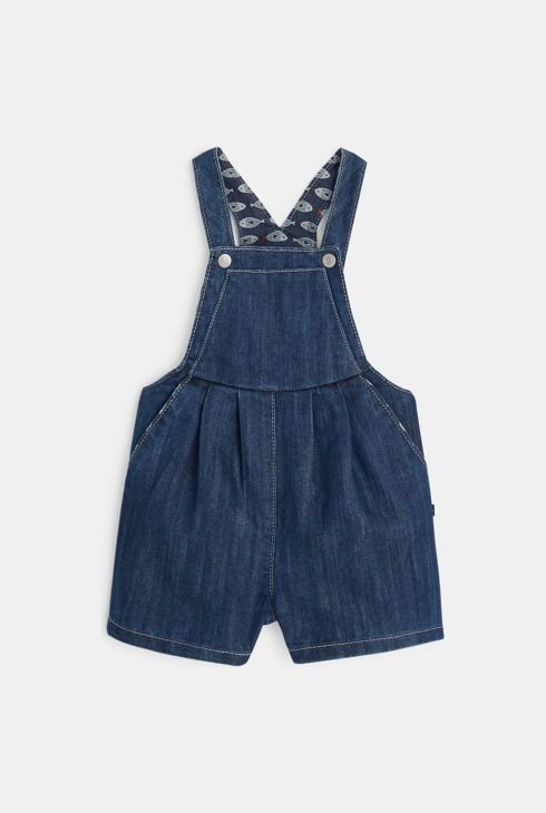 Kratek kombinezon iz jeansa modra dojenček deklica 2