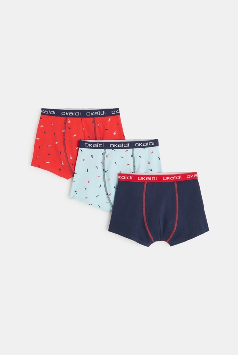 Boxers en jersey (lot de 3) bleu garçon 1