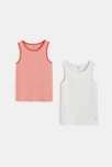 Débardeur en jersey doux (lot de 2) orange garçon