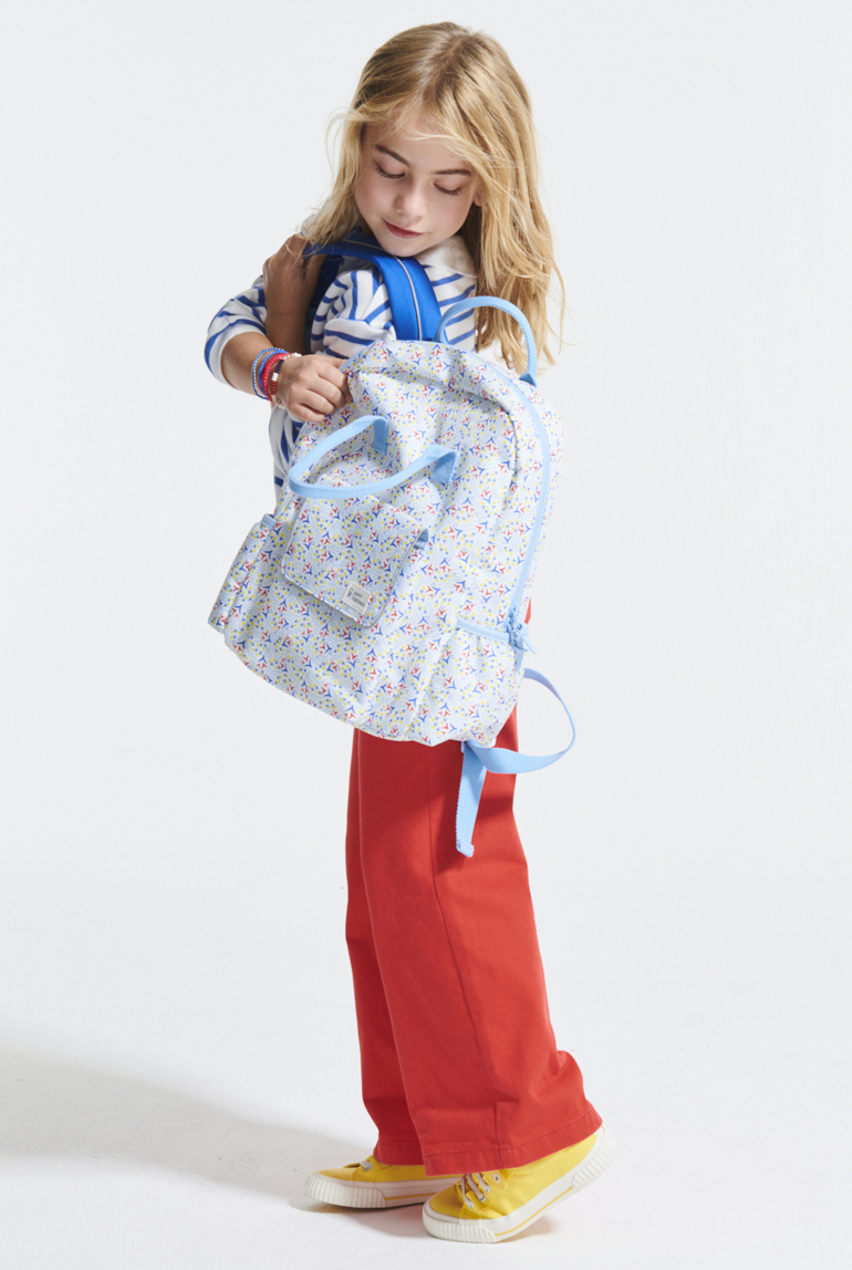 Sac à dos imprimé bleu fille 1
