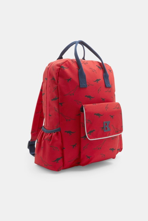 Bedrukte rugzak rood jongen 1