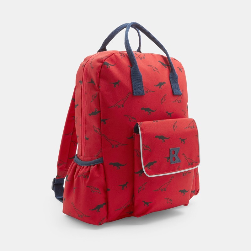 Mochila especial vuelta al cole roja de niño