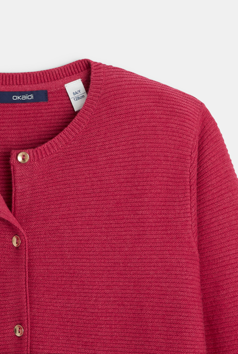 Jopica z gumbi rožnata deklica 2