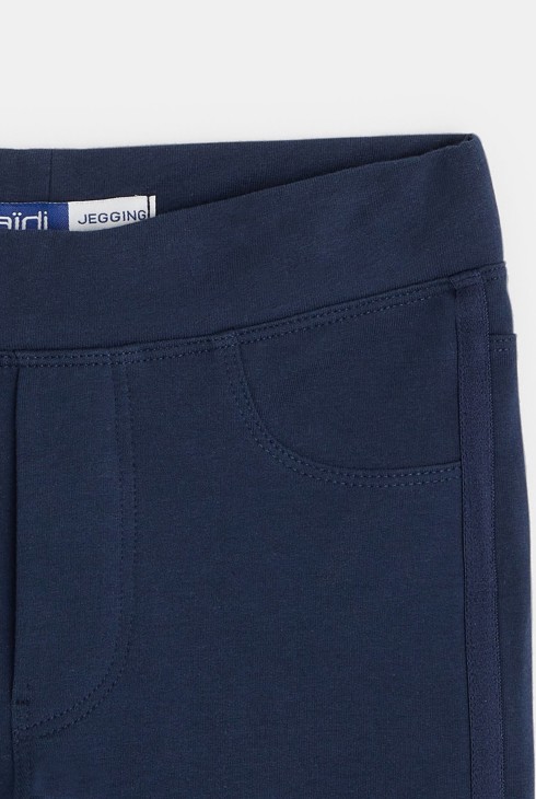 Jednobojne plave tajice od punto Milano žerseja za djevojčice 2