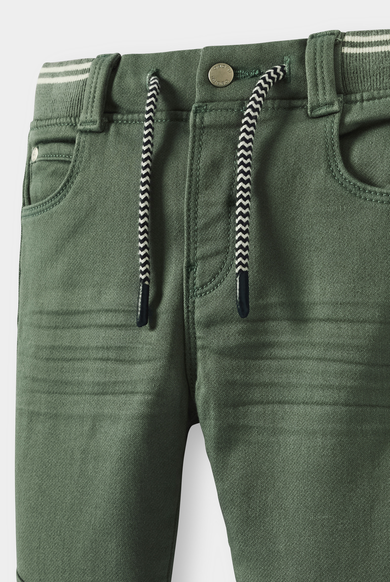 Jean denim confort ultra stretch bleu bébé garçon - Vert Cyprès