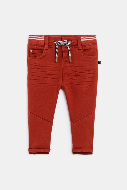 Jean denim confort ultra stretch rouge bébé garçon