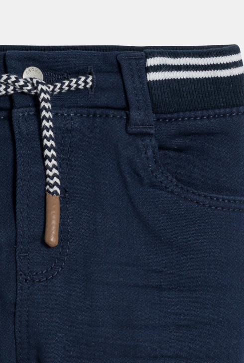 Knit-Denim-Jeans mit elastischem Bund Blau Baby Jungen
