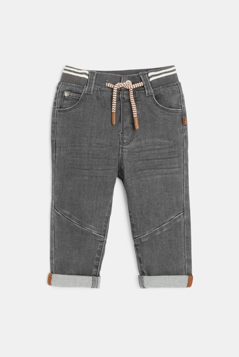 Jean denim confort ultra stretch gris bébé garçon