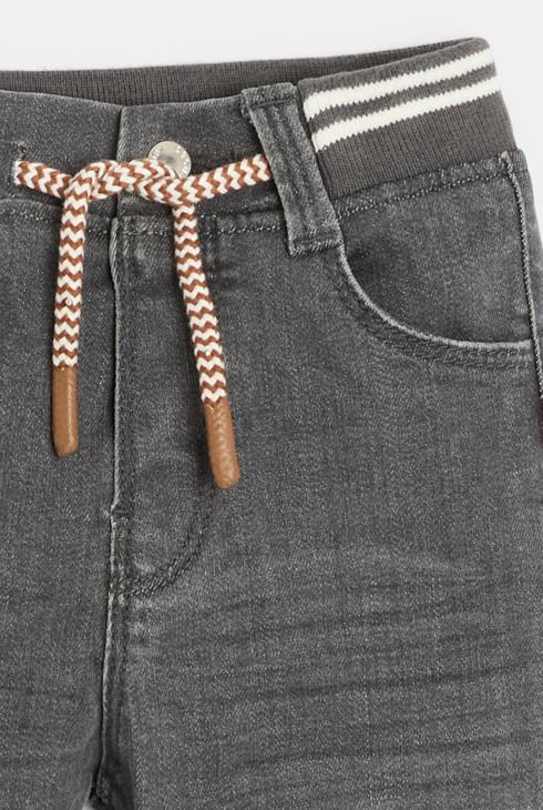Jean denim confort ultra stretch gris bébé garçon