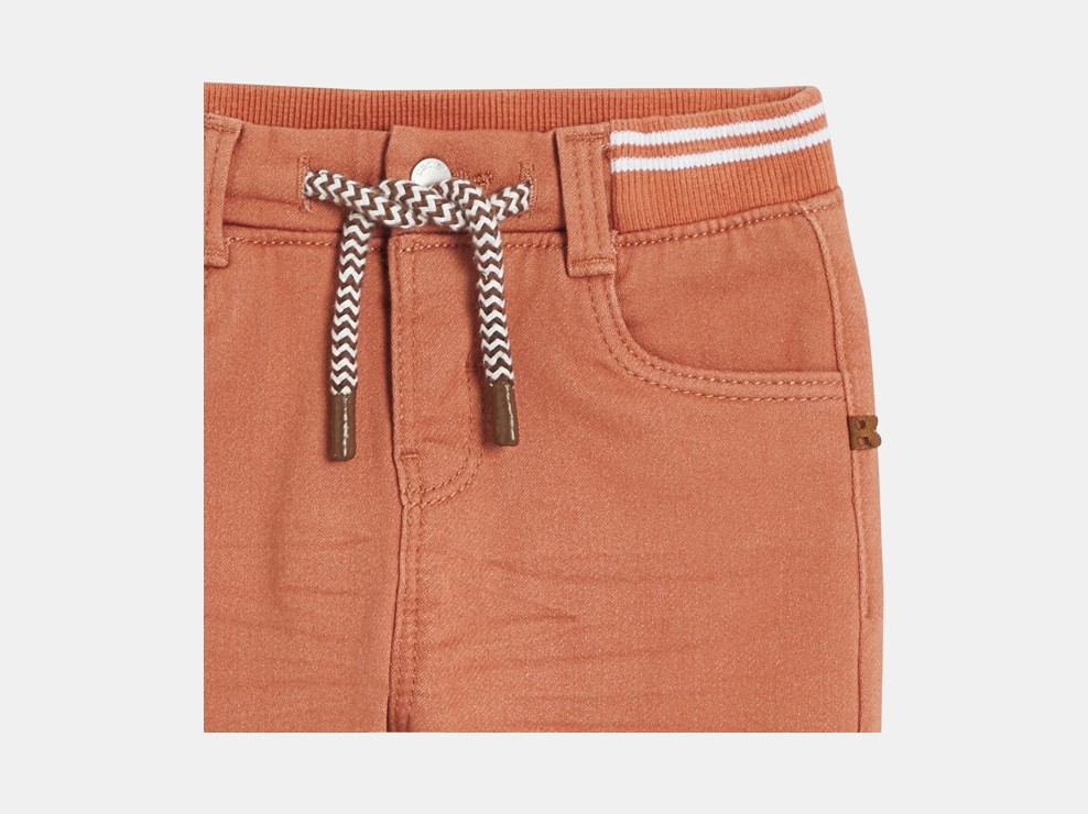 Texans denim còmodes ultraelàstics taronja bebè nen 2